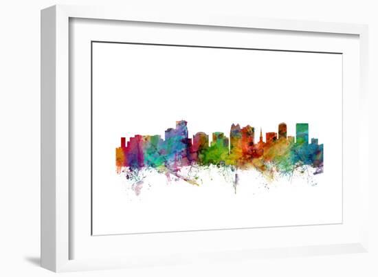 Orlando Florida Skyline-Michael Tompsett-Framed Art Print