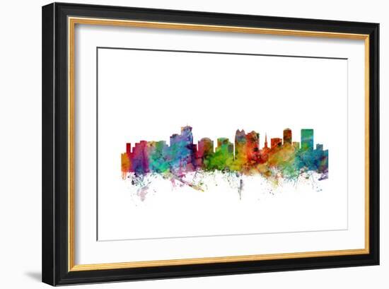 Orlando Florida Skyline-Michael Tompsett-Framed Art Print