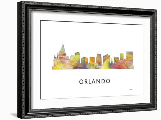Orlando Florida Skyline-Marlene Watson-Framed Giclee Print