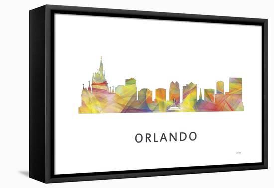 Orlando Florida Skyline-Marlene Watson-Framed Premier Image Canvas