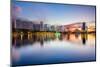 Orlando, Florida, USA Downtown City Skyline on Eola Lake.-SeanPavonePhoto-Mounted Photographic Print