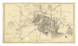 Civil War Map Illustrating the Siege of Atlanta, Georgia, c.1864-Orlando M^ Poe-Art Print