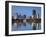 Orlando Skyline Across Lake Eola, Florida, USA-Walter Bibikow-Framed Photographic Print