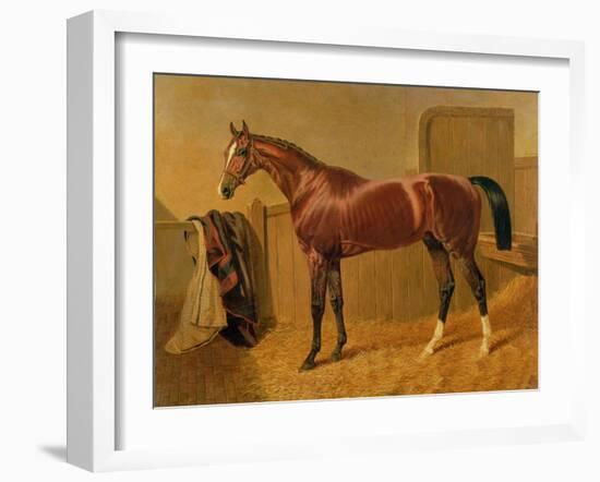 Orlando', Winner of the Derby in 1844-John Frederick Herring I-Framed Giclee Print