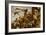 Orlandos Battle against the highwaymen.-Arnold Böcklin-Framed Giclee Print