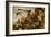 Orlandos Battle against the highwaymen.-Arnold Böcklin-Framed Giclee Print