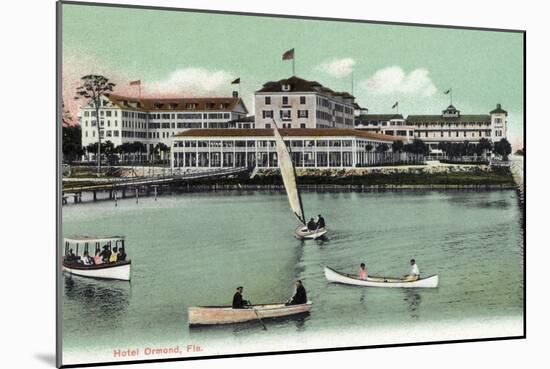 Ormond, Florida - Hotel Ormond Exterior View-Lantern Press-Mounted Art Print