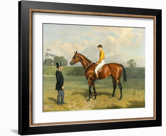 'Ormonde', Winner of the 1886 Derby, 1886-Emil Adam-Framed Giclee Print