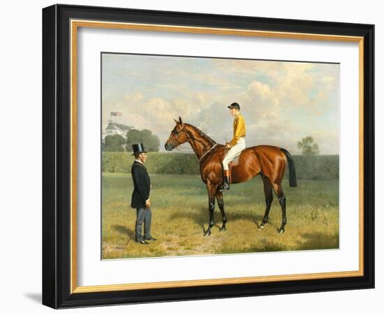 'Ormonde', Winner of the 1886 Derby, 1886-Emil Adam-Framed Giclee Print