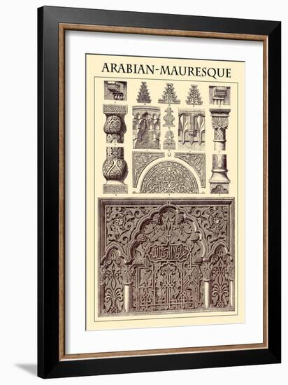 Ornament-Arabian Mauresque-Racinet-Framed Art Print