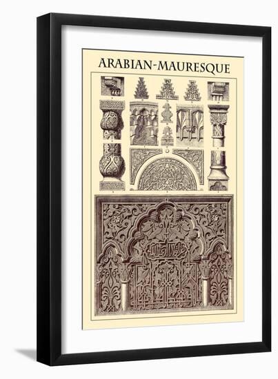 Ornament-Arabian Mauresque-Racinet-Framed Art Print