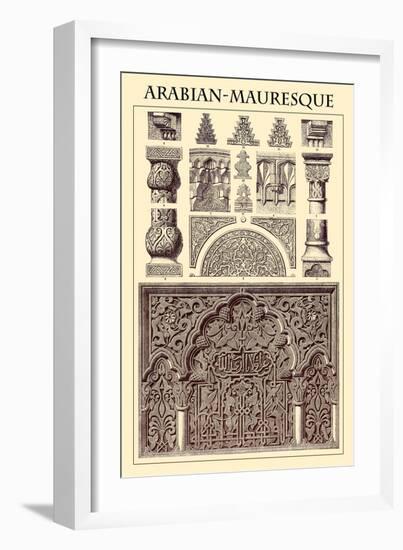 Ornament-Arabian Mauresque-Racinet-Framed Art Print