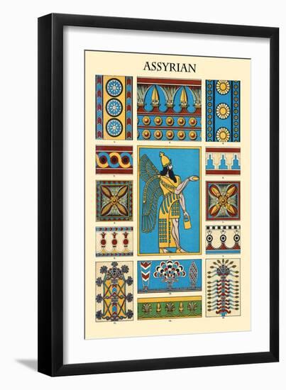 Ornament-Assyrian-Racinet-Framed Premium Giclee Print