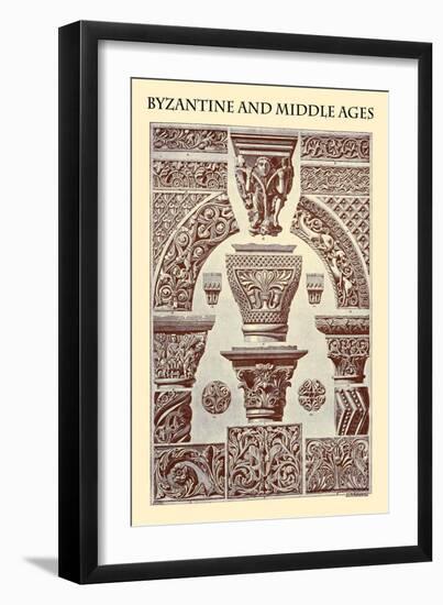 Ornament-Byzantine and Middle Ages-Racinet-Framed Art Print