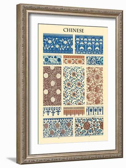 Ornament-Chinese-Racinet-Framed Art Print
