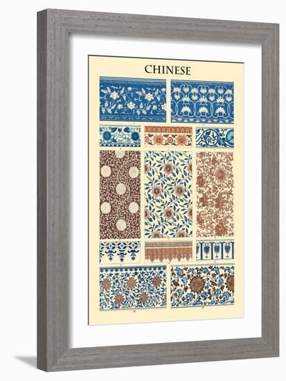 Ornament-Chinese-Racinet-Framed Art Print