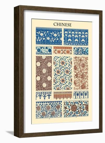 Ornament-Chinese-Racinet-Framed Art Print