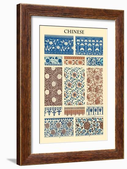 Ornament-Chinese-Racinet-Framed Art Print