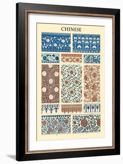 Ornament-Chinese-Racinet-Framed Art Print