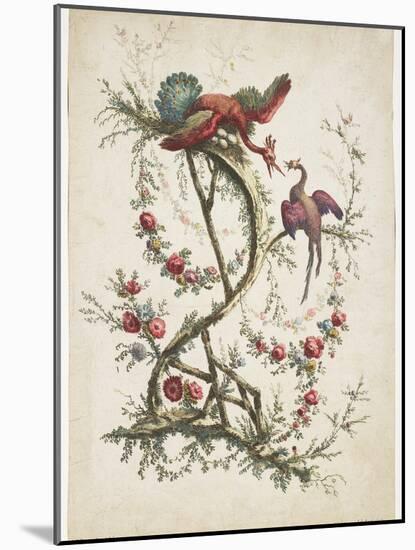 Ornament. Chinoiserie. Flowers and Birds., 1770-Jean Baptiste Pillement-Mounted Giclee Print