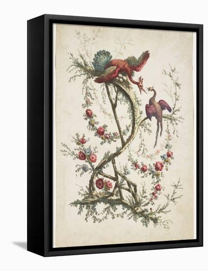 Ornament. Chinoiserie. Flowers and Birds., 1770-Jean Baptiste Pillement-Framed Premier Image Canvas