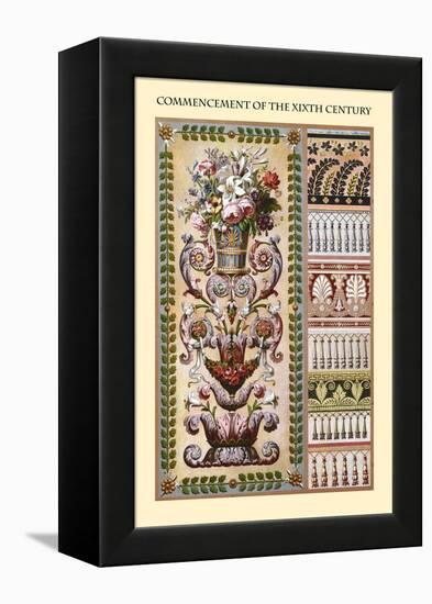 Ornament-Commencement of the XIXth Century-Racinet-Framed Stretched Canvas