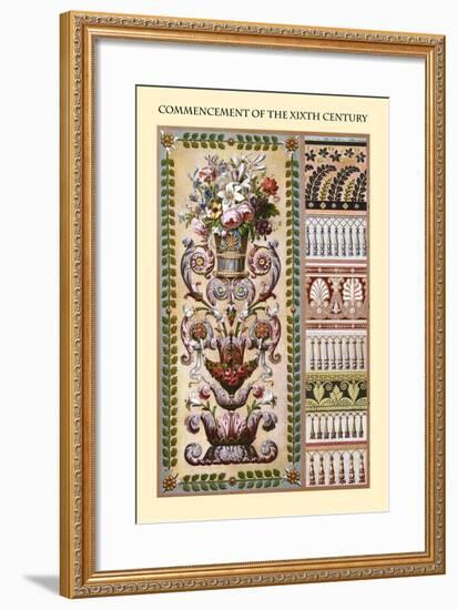 Ornament-Commencement of the XIXth Century-Racinet-Framed Art Print