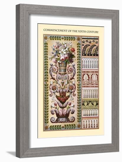 Ornament-Commencement of the XIXth Century-Racinet-Framed Art Print