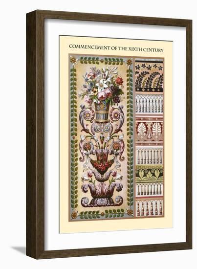 Ornament-Commencement of the XIXth Century-Racinet-Framed Art Print