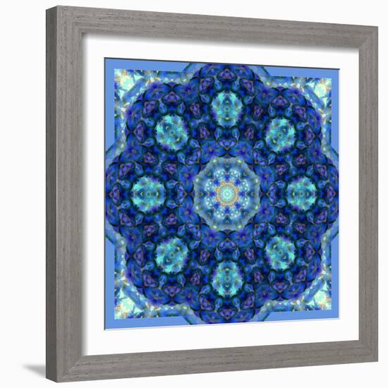 Ornament from Orchids in Blue Colors-Alaya Gadeh-Framed Photographic Print