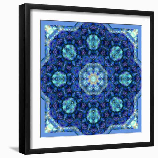 Ornament from Orchids in Blue Colors-Alaya Gadeh-Framed Photographic Print