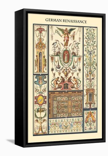 Ornament-German Renaissance-Racinet-Framed Stretched Canvas