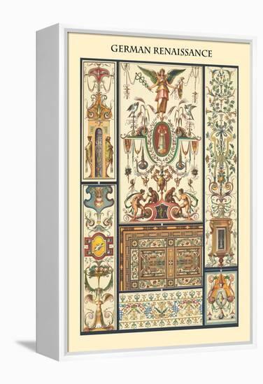 Ornament-German Renaissance-Racinet-Framed Stretched Canvas