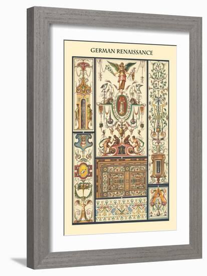 Ornament-German Renaissance-Racinet-Framed Art Print