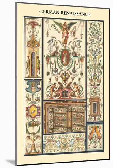 Ornament-German Renaissance-Racinet-Mounted Art Print