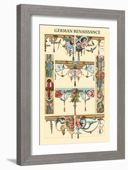 Ornament-German Renaissance-Racinet-Framed Art Print