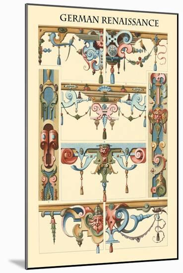 Ornament-German Renaissance-Racinet-Mounted Art Print