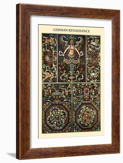 Ornament-German Renaissance-Racinet-Framed Art Print