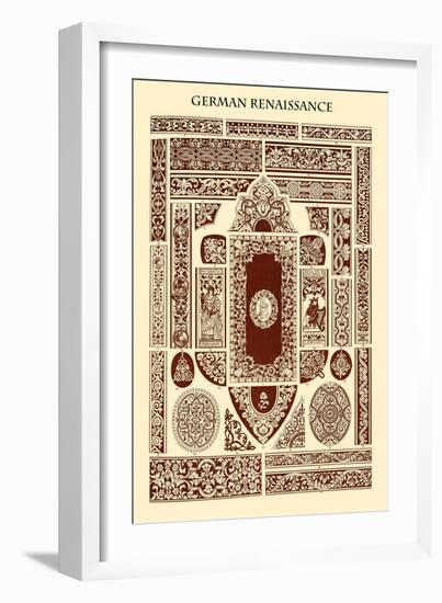 Ornament-German Renaissance-Racinet-Framed Art Print