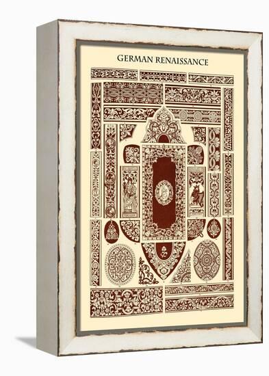 Ornament-German Renaissance-Racinet-Framed Stretched Canvas