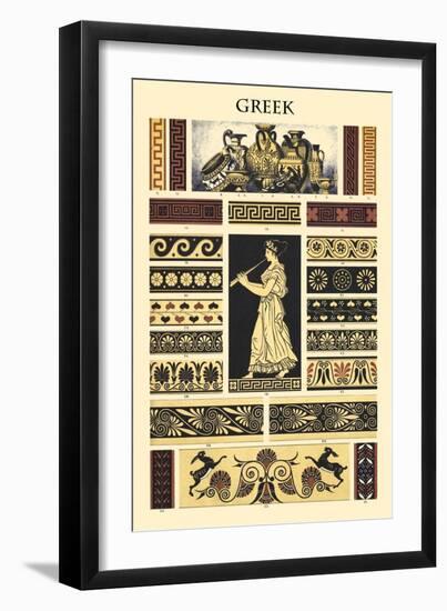 Ornament-Greek-Racinet-Framed Art Print