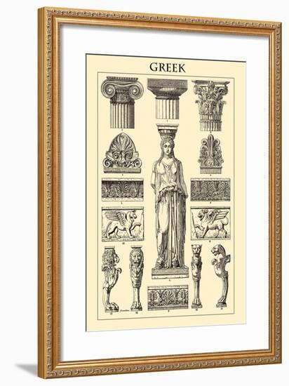 Ornament-Greek-Racinet-Framed Art Print