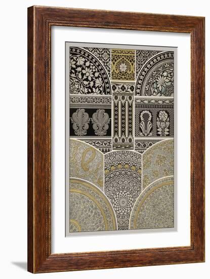 Ornament in Gold and Silver I-Vision Studio-Framed Art Print