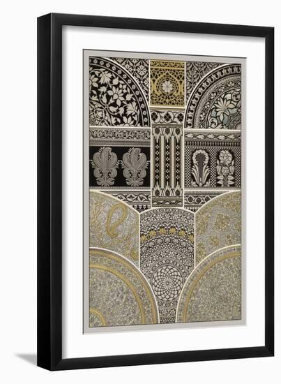 Ornament in Gold and Silver I-Vision Studio-Framed Art Print