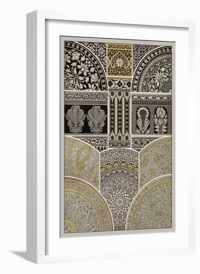 Ornament in Gold and Silver I-Vision Studio-Framed Art Print