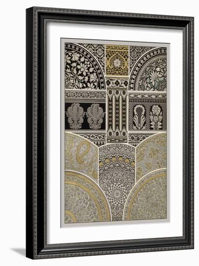 Ornament in Gold and Silver I-Vision Studio-Framed Art Print