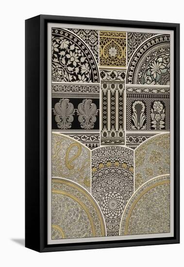 Ornament in Gold and Silver I-Vision Studio-Framed Stretched Canvas
