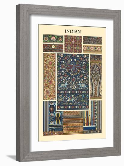 Ornament-Indian-Racinet-Framed Art Print