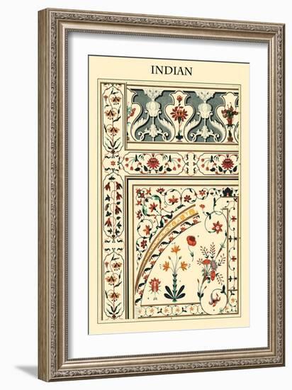 Ornament-Indian-Racinet-Framed Art Print