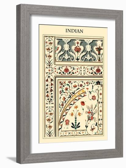 Ornament-Indian-Racinet-Framed Art Print